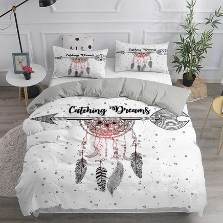 Modern Bohemian Printed Girl's Soft Down Quilt Cover - Stylish and Cozy Bedding Option - Lusy Store LLC