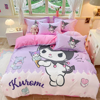 My Melody Duvet Cover Quilt Cover Cartoon Dormitory Bedroom Decoration Teens Girl - Lusy Store LLC