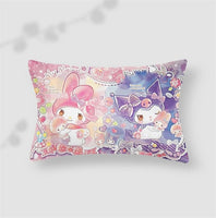 My Melody Kuromi Duvet Cover Set Kids Teen Gift Room Decor Bedding Set Bedspread and 2 Pillow Cases - Lusy Store LLC