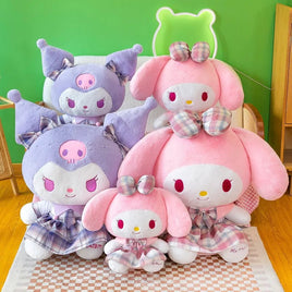 My Melody Kuromi Plush Toy Large Size Stuffed Gift Decorated Cute Plush Sofa Throw Pillow Christmas Gift - Lusy Store LLC