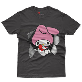 My melody tee shirt - Cute funny graphic tees - Unisex novelty cotton t shirt - Lusy Store LLC