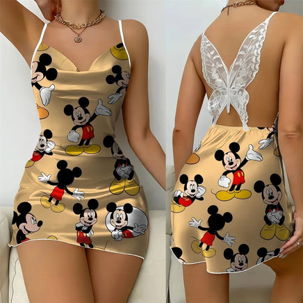 Night Wear Woman Pajamas New Pattern Mickey Dress - Lusy Store LLC