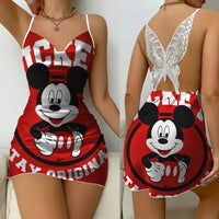 Night Wear Woman Pajamas New Pattern Mickey Dress - Lusy Store LLC