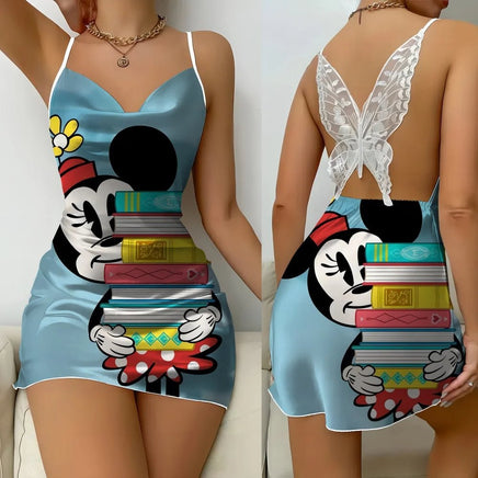 Night Wear Woman Pajamas New Pattern Mickey Dress - Lusy Store LLC