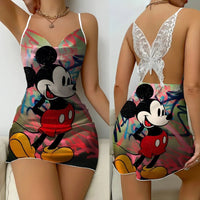 Night Wear Woman Pajamas New Pattern Mickey Dress - Lusy Store LLC