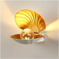 Exterior LED Wall Lamp With Seashell Inspired Design - Lusy Store LLC 