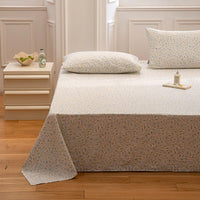 Pastoral Style Flower Printed Single Piece Cotton Bed Sheet - Lusy Store LLC