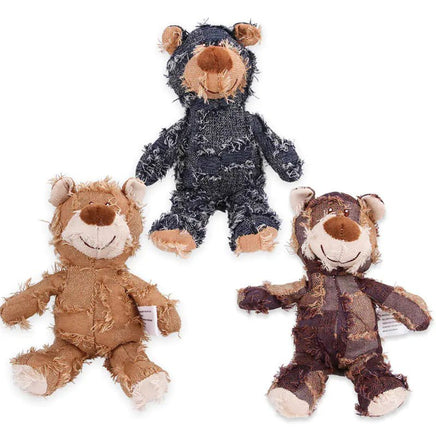 Patchwork Cute Bear Pet Plush Toys - Lusy Store LLC