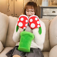 Plush Piranha Plant Slippers - Lusy Store LLC