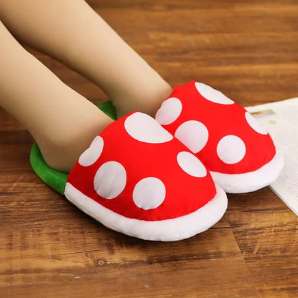 Plush Piranha Plant Slippers - Lusy Store LLC