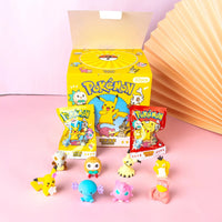 Pokemon Anime Hello Kitty Crayon Pikachu Figure Diy Cartoon Pencil Eraser 32pcs/Set Stationery Kids Gift - Lusy Store LLC