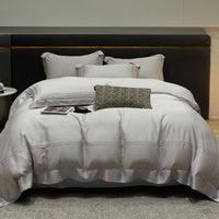 Premium Quality Solid Color 100% Lyocell Tencel Four - piece Bedding Set - Lusy Store LLC