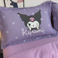 Kuromi Duvet Cover Purple Style Single Double Soft and Comfortable