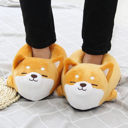 Puppy Home Plush Slippers - Lusy Store LLC