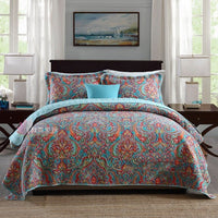 Pure Cotton Summer Cooling Duvet Bedspread Set - Breathable and Airable Cover - Three - piece Set - Lusy Store LLC