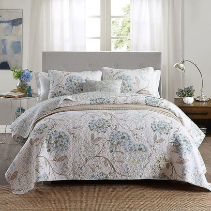 Pure Cotton Summer Cooling Duvet Bedspread Set - Breathable and Airable Cover - Three - piece Set - Lusy Store LLC