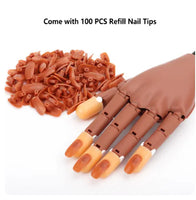 Manicure practice hand activity prosthetic hand - Lusy Store LLC 