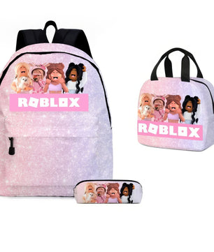 Roblox Backpack Cross - border Game Primary and Secondary Schoolbag - Lusy Store LLC