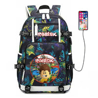 Roblox Backpack Student Schoolbag Computer Bag Gift for Girls Kids Boys - Lusy Store LLC