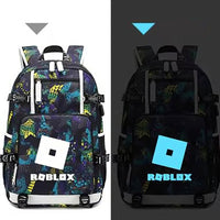 Roblox Backpack Student Schoolbag Computer Bag Gift for Girls Kids Boys - Lusy Store LLC