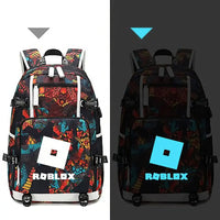 Roblox Backpack Student Schoolbag Computer Bag Gift for Girls Kids Boys - Lusy Store LLC