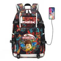 Roblox Backpack Student Schoolbag Computer Bag Gift for Girls Kids Boys - Lusy Store LLC