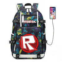 Roblox Backpack Student Schoolbag Computer Bag Gift for Girls Kids Boys - Lusy Store LLC