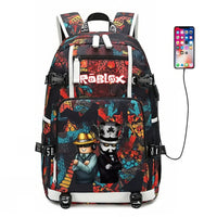 Roblox Backpack Student Schoolbag Computer Bag Gift for Girls Kids Boys - Lusy Store LLC