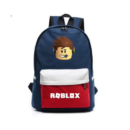 Roblox Backpack Surrounding Starry Sky Fashio High School Student Zipper Backpack - Lusy Store LLC