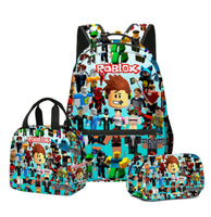 Roblox Backpack Virtual World Primary Secondary Schoolbag Set - Lusy Store LLC