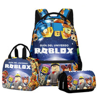 Roblox Backpack Virtual World Primary Secondary Schoolbag Set - Lusy Store LLC