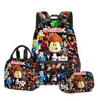 Roblox Backpack Virtual World Primary Secondary Schoolbag Set - Lusy Store LLC