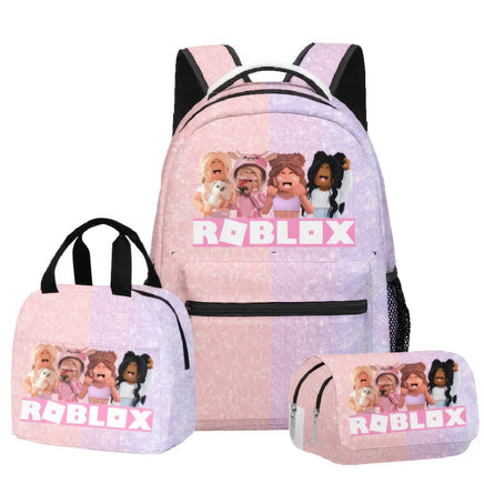 Roblox Backpack Virtual World Primary Secondary Schoolbag Set - Lusy Store LLC