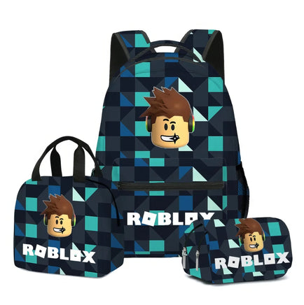 Roblox Backpack Virtual World Primary Secondary Schoolbag Set - Lusy Store LLC