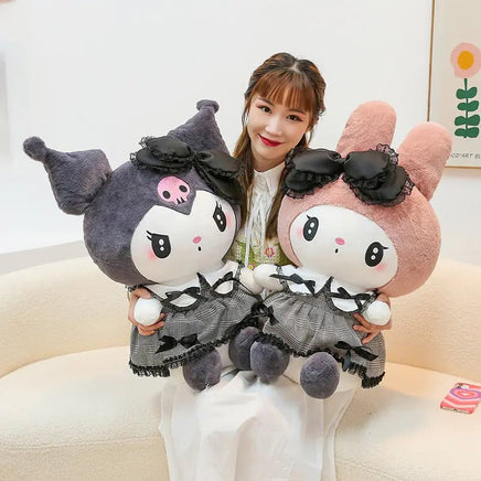 Sanrio Black Kuromi My Melody Plush Dolls - Lusy Store LLC