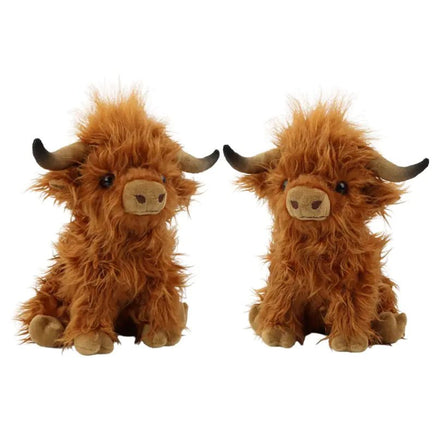 Simulation Highland Cow Plush Toy - Lusy Store LLC