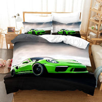 Sports Car Duvet Cover Set Luxury High Quality Bedding Double Queen King Bedclothes Boys Home Textile - Lusy Store LLC