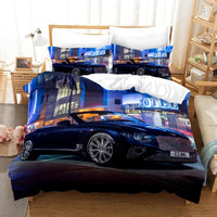 Sports Car Duvet Cover Set Luxury High Quality Bedding Double Queen King Bedclothes Boys Home Textile - Lusy Store LLC