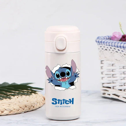 Stitch 420ml Thermal Cup Sports Water Bottle Kids Portable Large Capacity Outdoor Stainless Steel - Lusy Store LLC