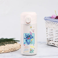 Stitch 420ml Thermal Cup Sports Water Bottle Kids Portable Large Capacity Outdoor Stainless Steel - Lusy Store LLC