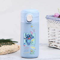 Stitch 420ml Thermal Cup Sports Water Bottle Kids Portable Large Capacity Outdoor Stainless Steel - Lusy Store LLC