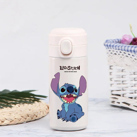 Stitch 420ml Thermal Cup Sports Water Bottle Kids Portable Large Capacity Outdoor Stainless Steel - Lusy Store LLC