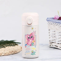 Stitch 420ml Thermal Cup Sports Water Bottle Kids Portable Large Capacity Outdoor Stainless Steel - Lusy Store LLC