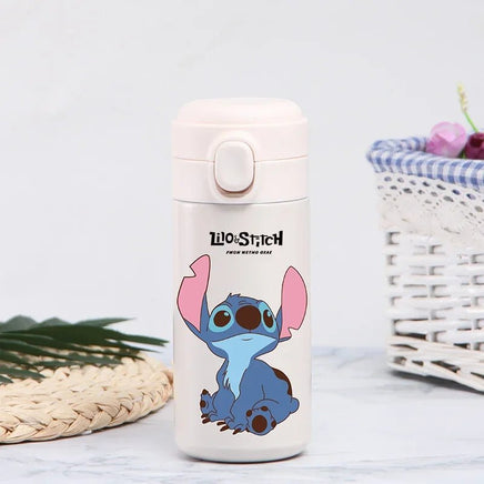 Stitch 420ml Thermal Cup Sports Water Bottle Kids Portable Large Capacity Outdoor Stainless Steel - Lusy Store LLC