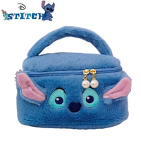 Stitch Anime Cosmetics Storage Bag - Large Capacity Makeup Box, Portable Plush Handbag - Lusy Store LLC