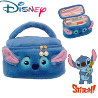 Stitch Anime Cosmetics Storage Bag - Large Capacity Makeup Box, Portable Plush Handbag - Lusy Store LLC