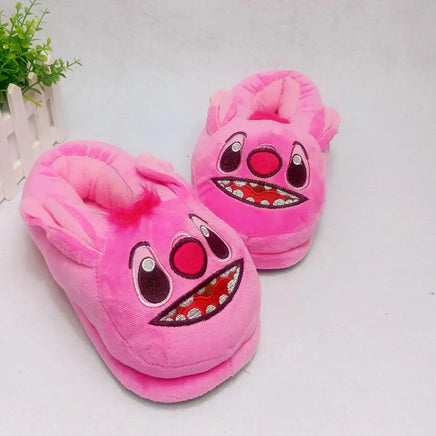 Stitch Cartoon Plush Slipper - Winter Warm Indoor Shoes - Cute Anime Stuffed Home Slippers - Lusy Store LLC