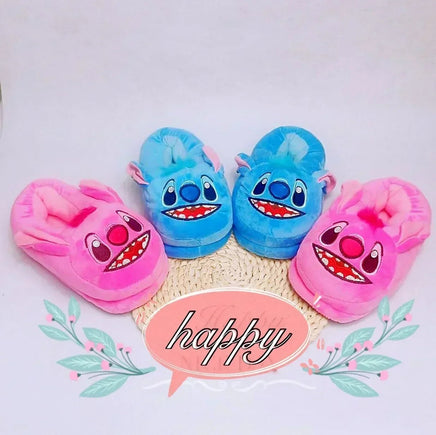 Stitch Cartoon Plush Slipper - Winter Warm Indoor Shoes - Cute Anime Stuffed Home Slippers - Lusy Store LLC