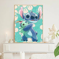 Stitch Diamond Painting Kit - Cute Lilo And Stitch Cartoon Design Full Drill Cross Stitch Mosaic - Lusy Store LLC