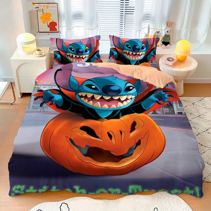 Stitch Duvet Cover Bedding Set Cute Cartoon Anime with Pillowcase Soft Microfiber - Lusy Store LLC